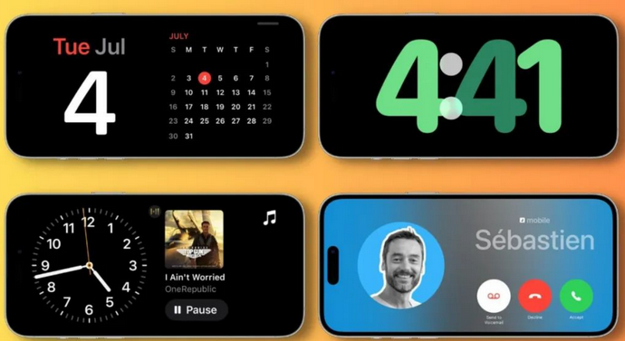 禹王台苹果手机维修分享iOS17横屏充电待机显示有什么好处 