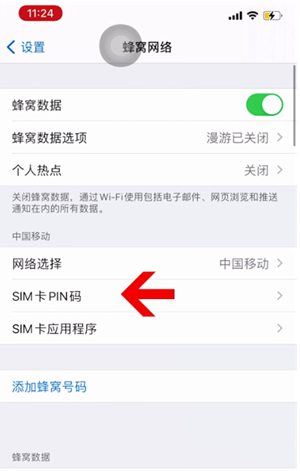 禹王台苹果14维修网分享如何给iPhone14的SIM卡设置密码 