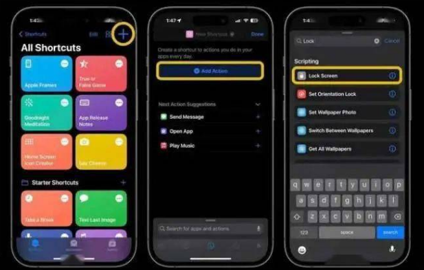 禹王台苹果14锁屏维修店分享iPhone14升级iOS16.4后如何创建锁屏快捷方式 