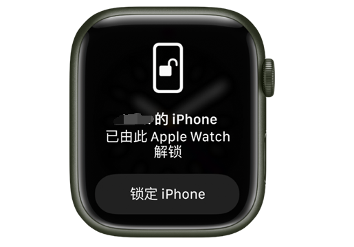 禹王台苹果手机维修分享用 AppleWatch 解锁配备面容 ID 的 iPhone方法 