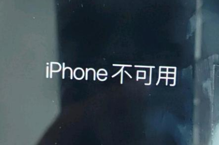 禹王台苹果服务网点分享锁屏界面显示“iPhone 不可用”如何解决 